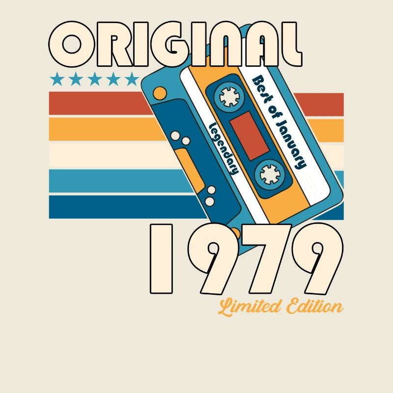 January born 1979 44th birthday gift 70s
