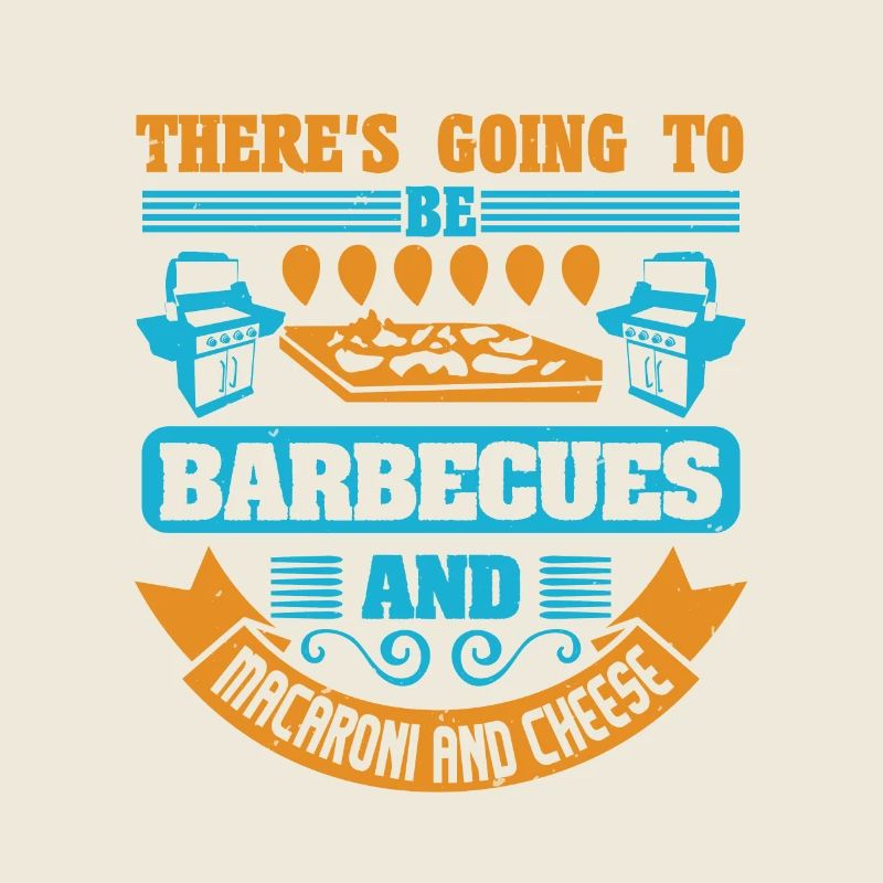 ES WIRD BARBECUE UND MAKKARONI UND