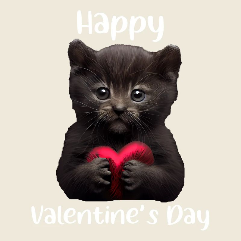 Chat de la Saint-Valentin