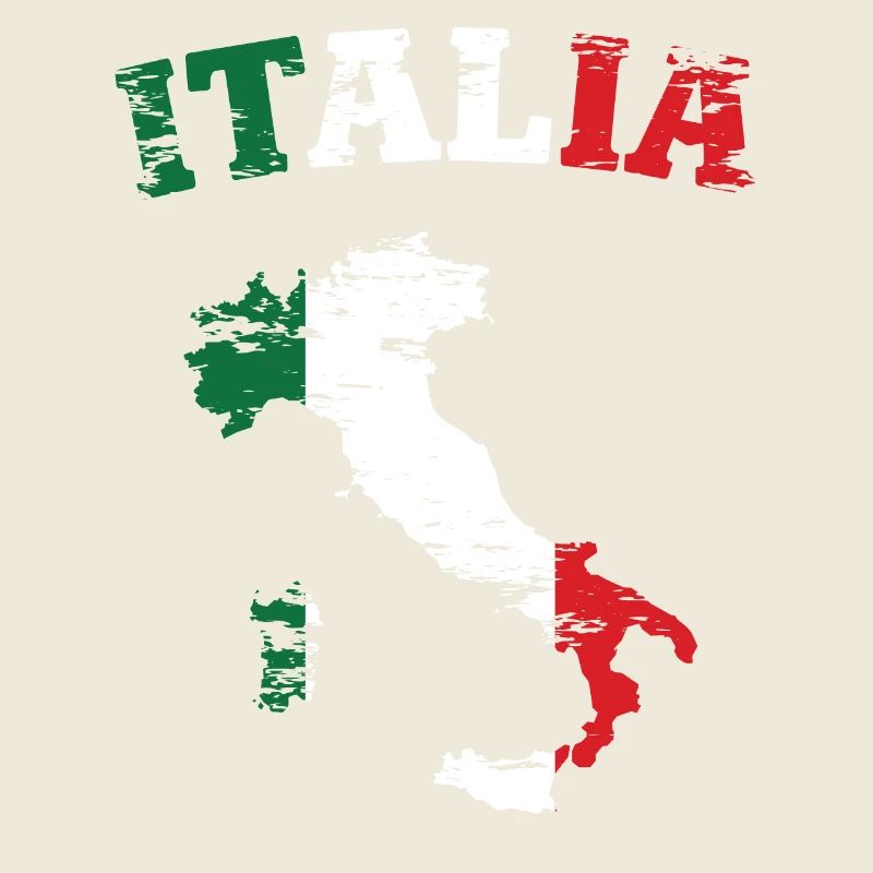 Carte de l’Italie Drapeau utilisé