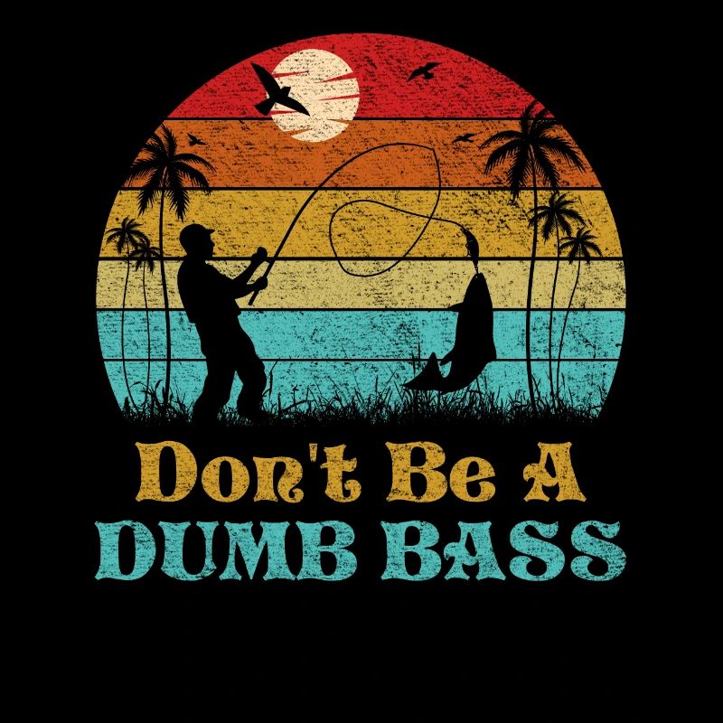 Ne soyez pas une basse stupide drôle de pêche