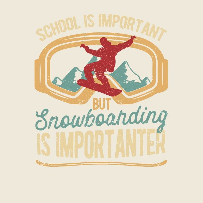 L’école est importante, mais la planche à neige l’est toujours
