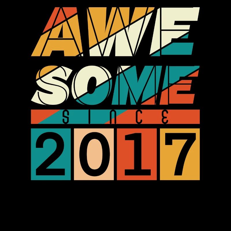 2017 Anniversaire Né Année de naissance Millésime
