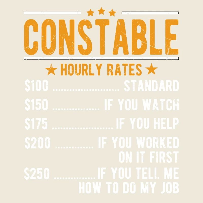 Salaire horaire du policier