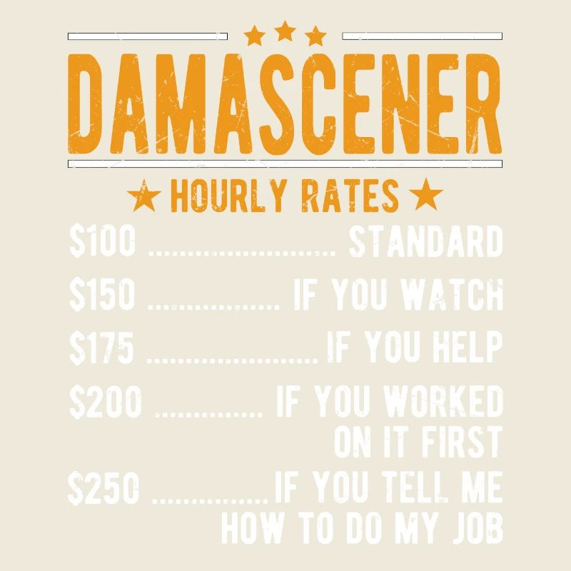 Damascener hourly wage
