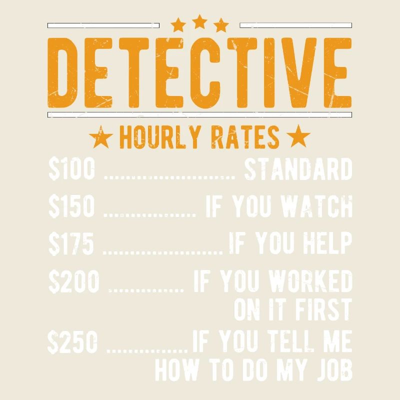 Detective hourly wage