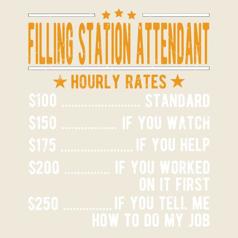 Préposé à la station-service Salaire horaire