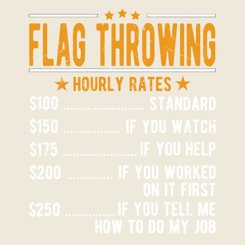 Flagge Werfen Stundenlohn