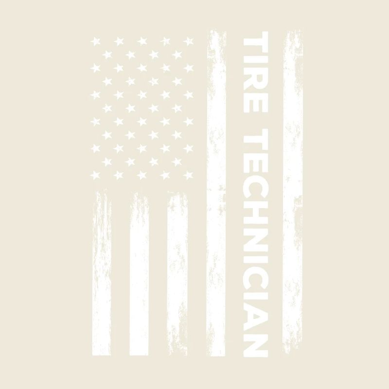 Technicien de pneus USA Flag