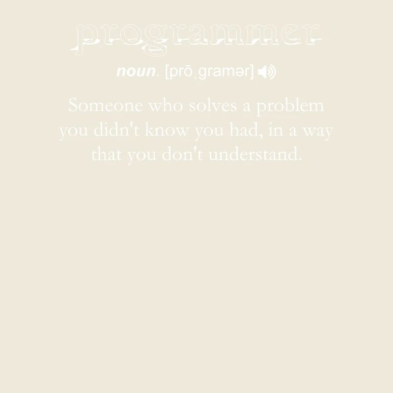 Programmierer Lustige Definition Codierung Humor Computer