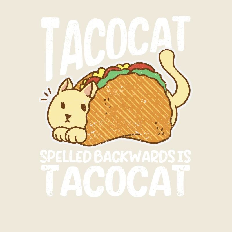 Funny Interesting Cute Tacocat backwards