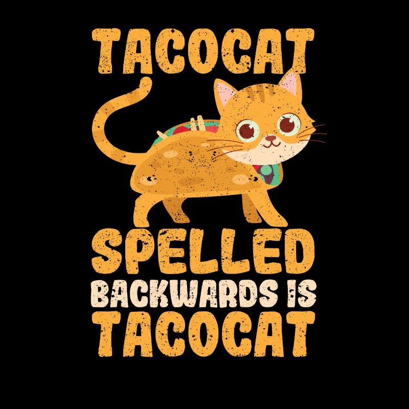 Funny Interesting Cute Tacocat backwards