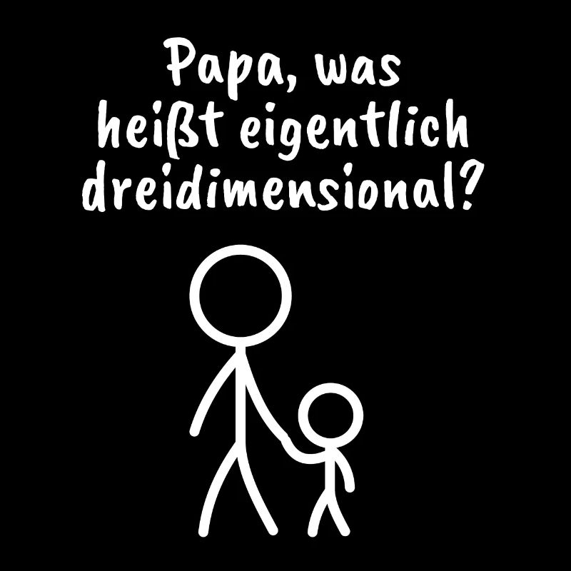Strichmännchen - Spruch - Dimension - Ironie