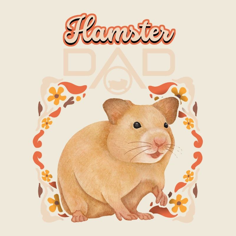 Hamster, Hamster-Dad, Hamster-Mama lustiger Spruch