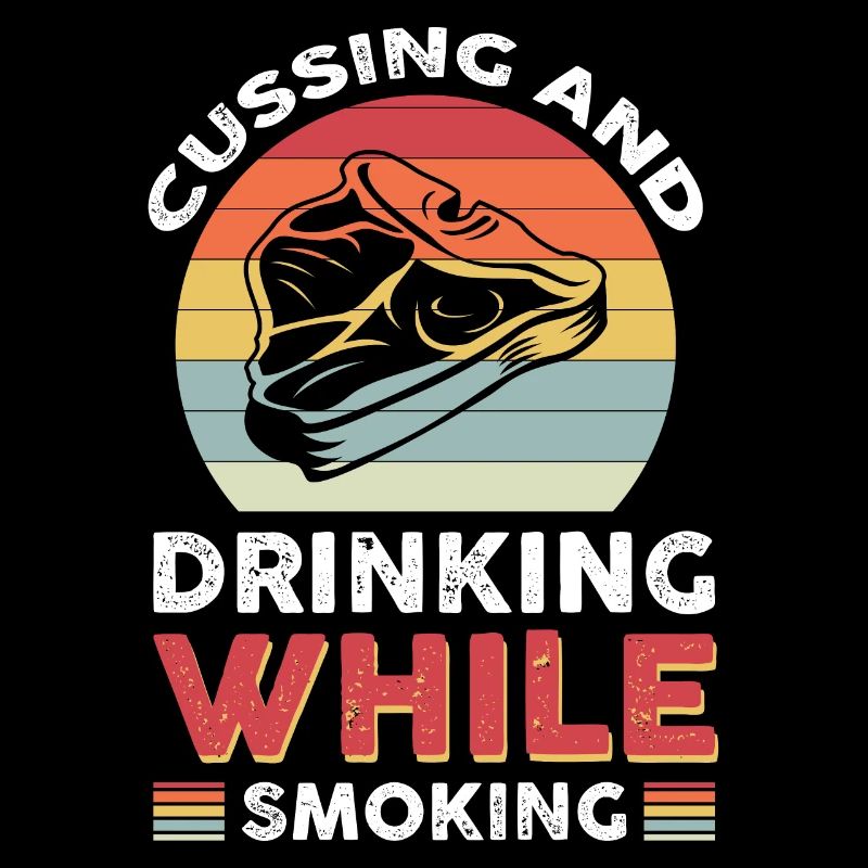 Cussing and drinking while smoking