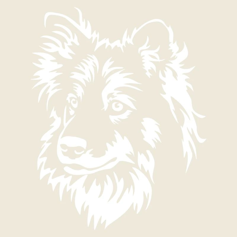 Finnischer Lapphund Kopf "Black Edition"