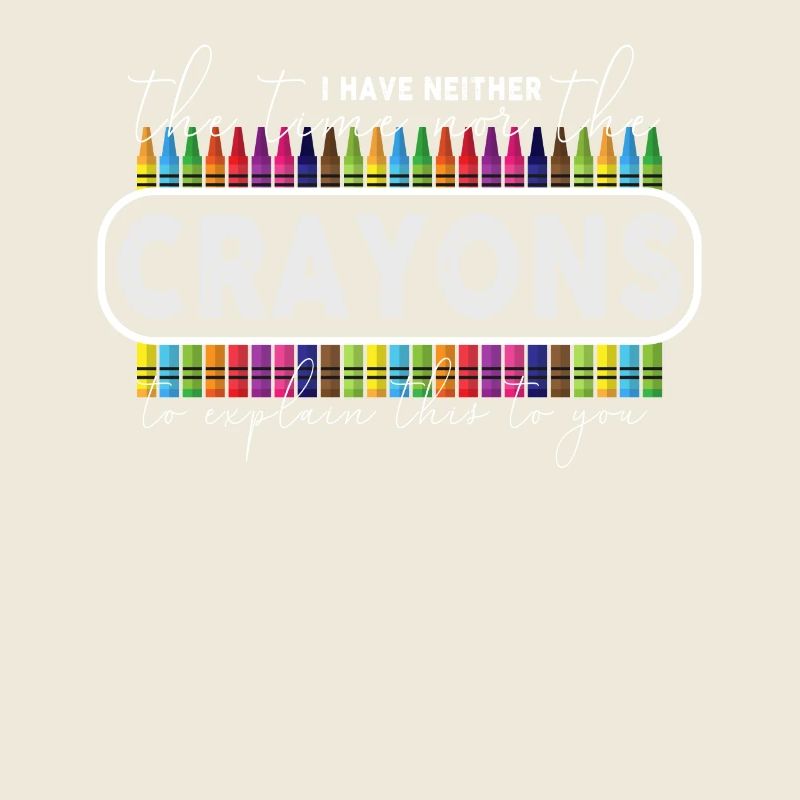 Ich habe nicht die Zeit oder die Buntstifte