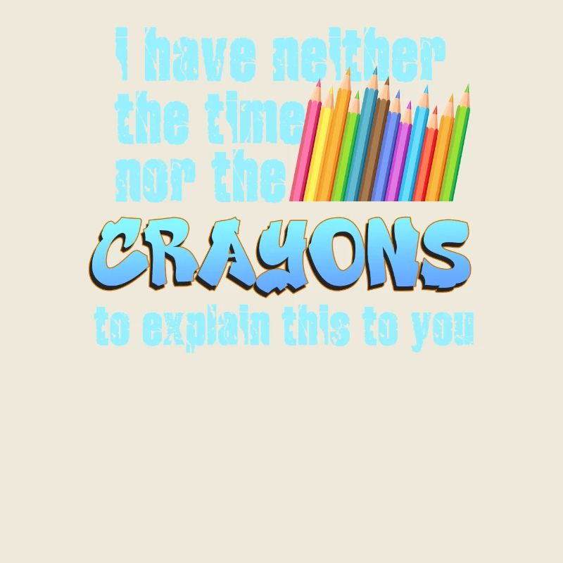 Ich habe nicht die Zeit oder die Buntstifte