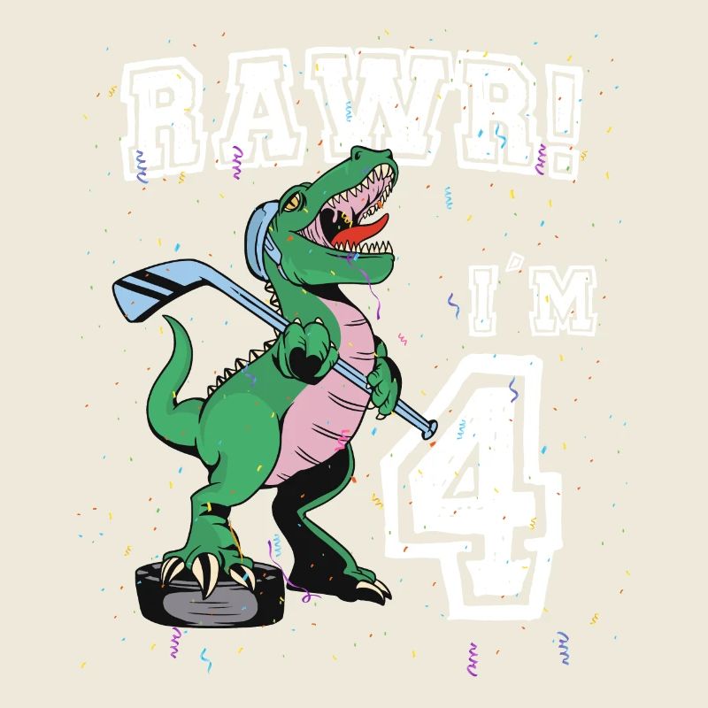 Rawr I’m 4 4th Birthday Party T Rex Dinosaur