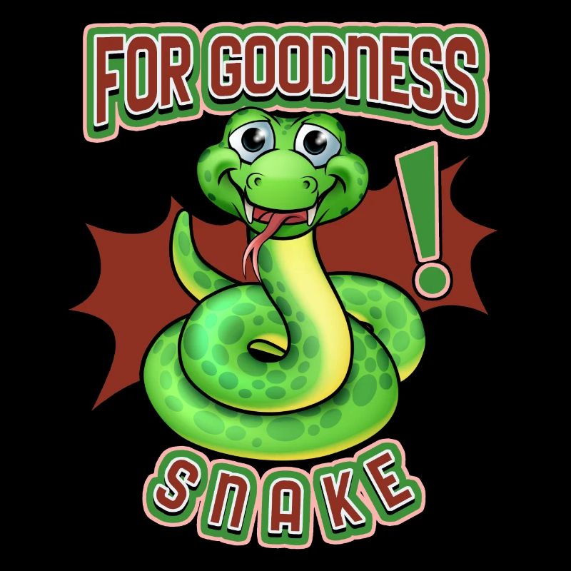 Serpent de dessin animé, dicton drôle, jeu de mots, blague de cobra