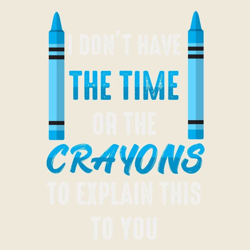 Ich habe nicht die Zeit oder die Buntstifte