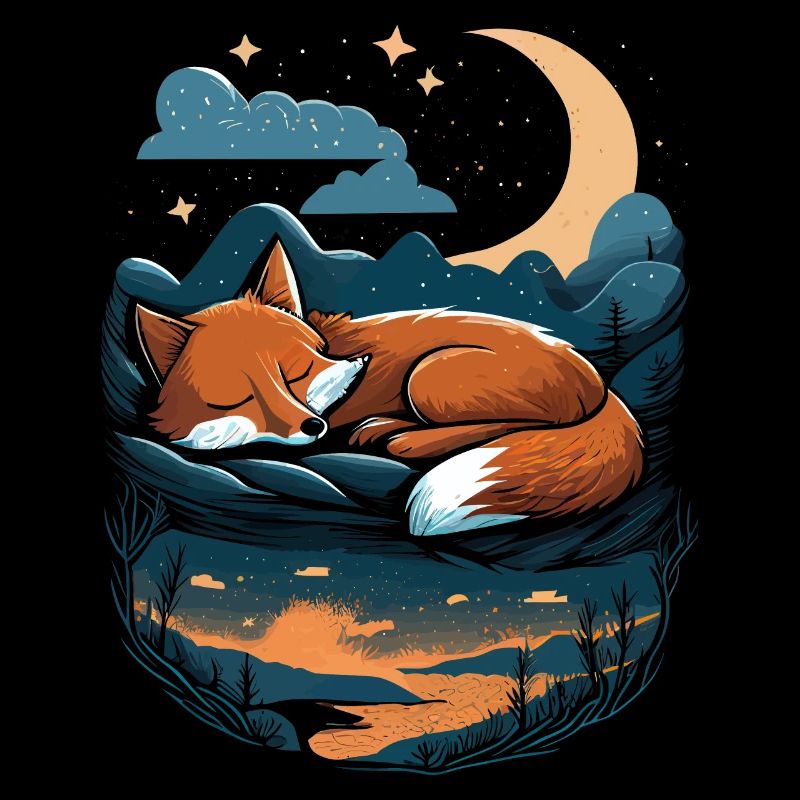 Cute Fox Sleeping