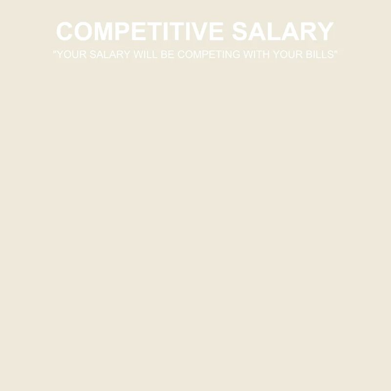 Drôle de salaire compétitif Définition Blague sarcastique