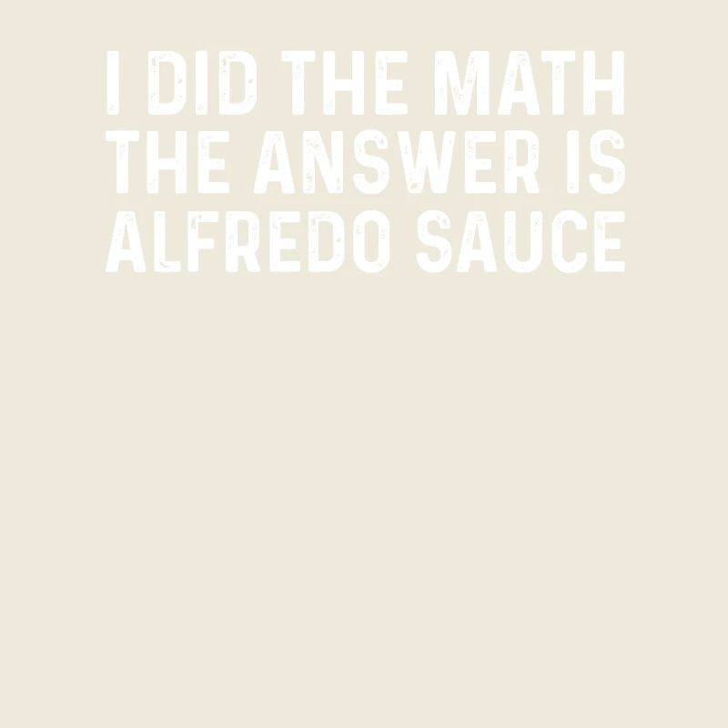 Drôle de dicton de sauce Alfredo