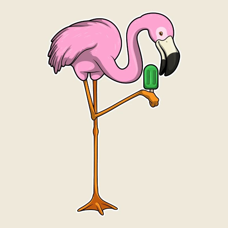 Flamingo popsicles