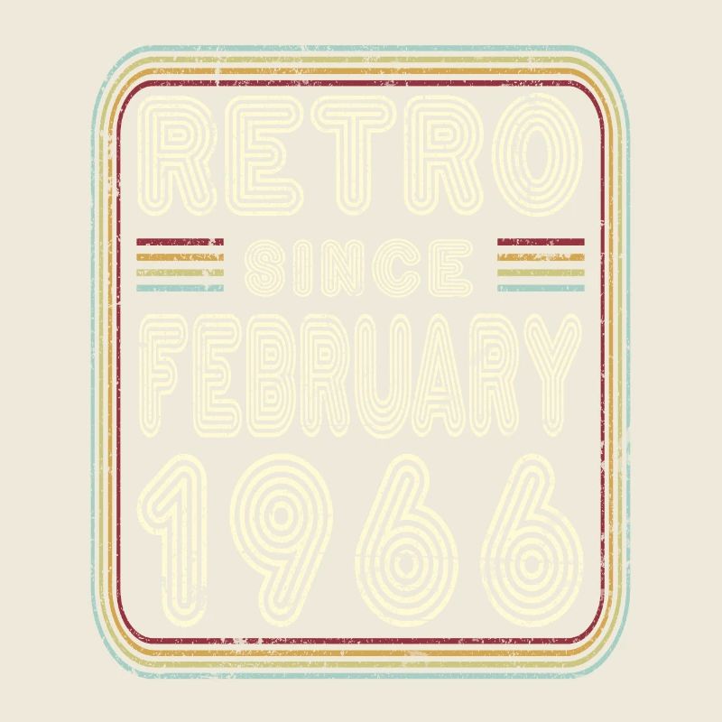 Birthday February 1966 Retro Gift