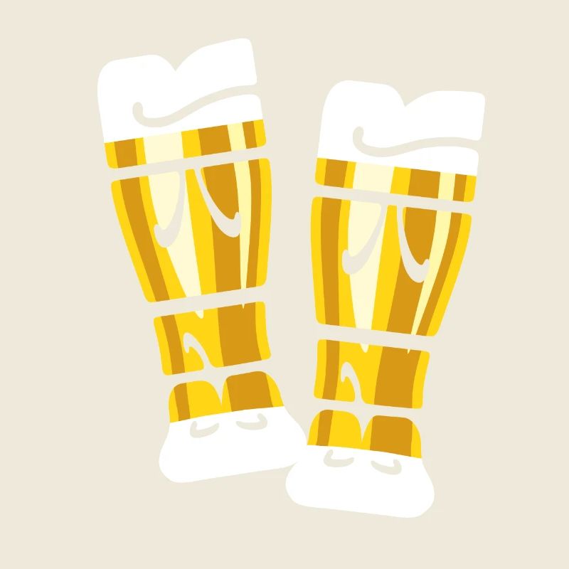 Thirst - drink beer - wheat beer - toast