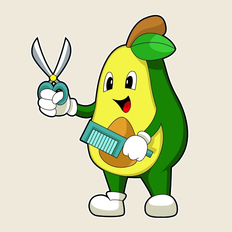 Peigne ciseaux de coiffeur avocat