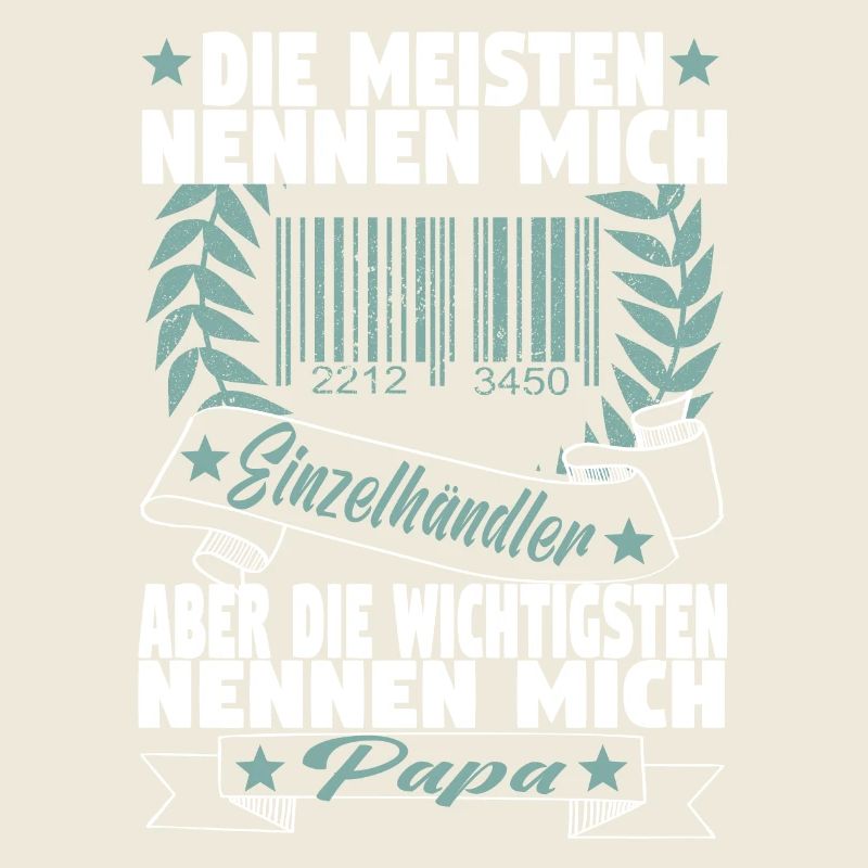 Verkäufer Vatertag Einzelhandel Einzelhändler Papa