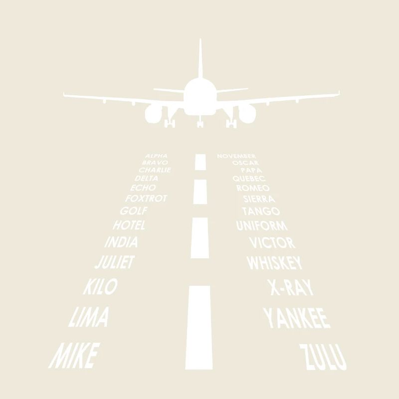 Airplane / Runway Pilots Alphabet / Hobby Pilot