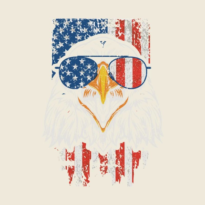 4 juillet Bald Eagle Patriotic American