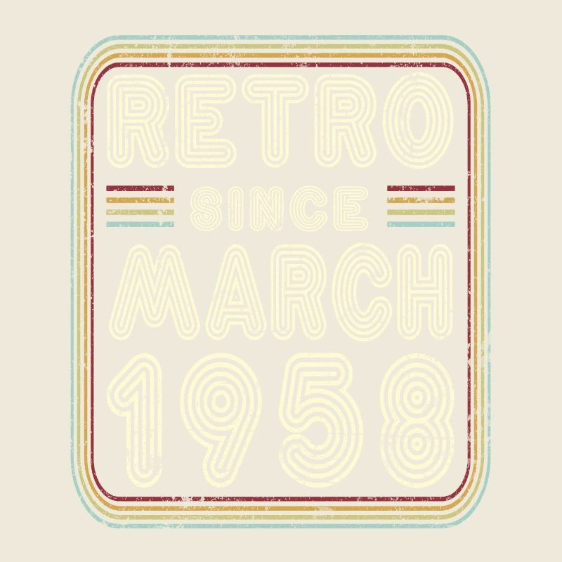 Anniversaire Mars 1958 Cadeau rétro