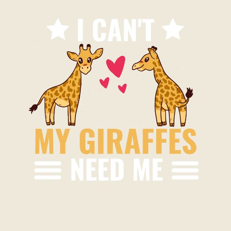 Ich kann nicht Lustiges Geschenk Afrika Giraffe
