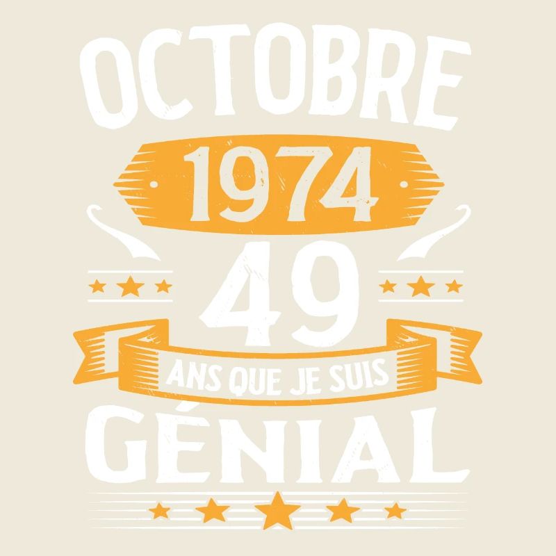 Né octobre 1974 Vintage
