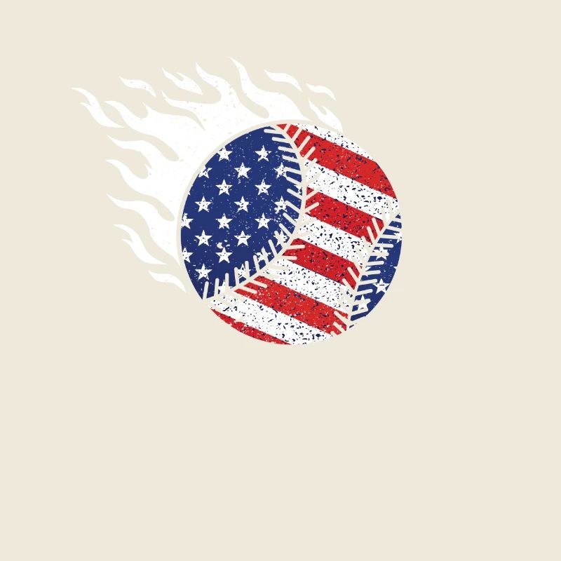 Baseball Drapeau américain 4 juillet Patriotic