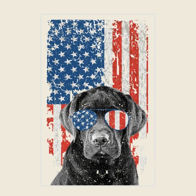 Pitbull Drapeau Américain 4 Juillet Pitbull Dad