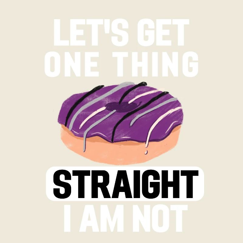 Ace Pride Month Donut LGBTQ Geschenk Asexuell