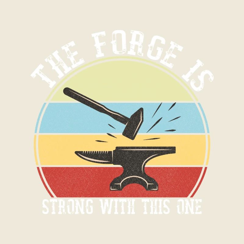 La forge est forte avec ce forgeron