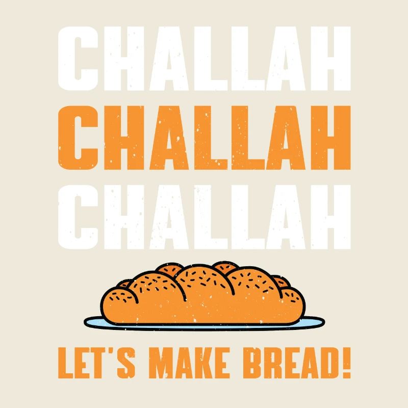 Funny challah bread baking for Shabbat