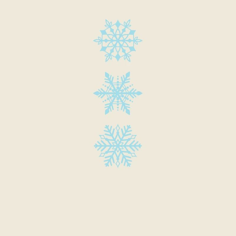 Flocons de neige de différents types Hiver