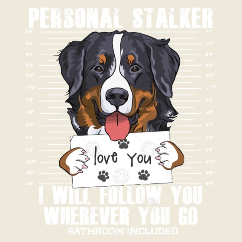 Bouvier Bernois Stalker Dessin Animé T-shirt