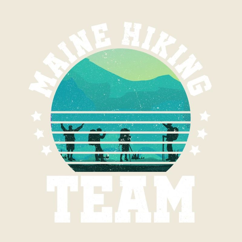 Maine Wanderteam Berg Camper Trekking Wanderer