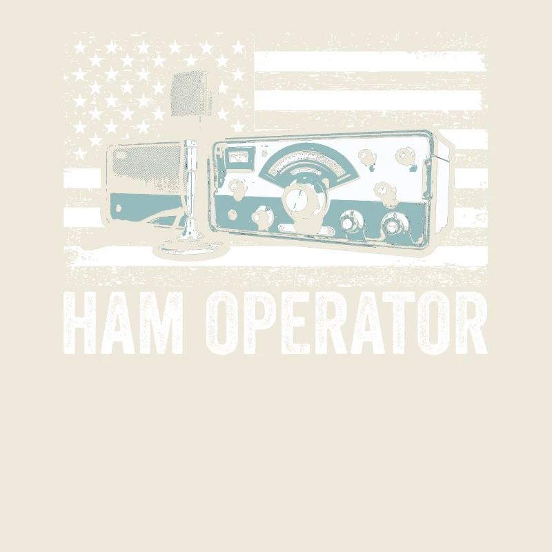 Opérateur de jambon Drapeau américain