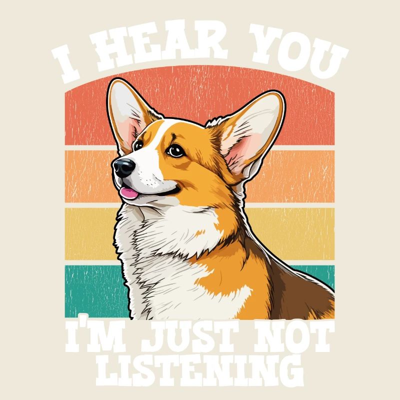 Corgi je t’entends je n’écoute tout simplement pas