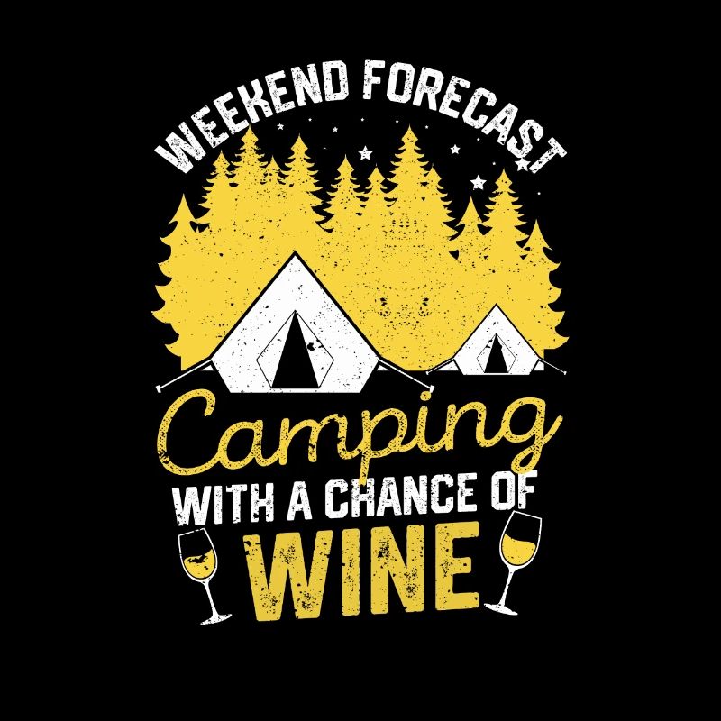 Wochenendvorhersage Camping mit Aussicht auf Wein