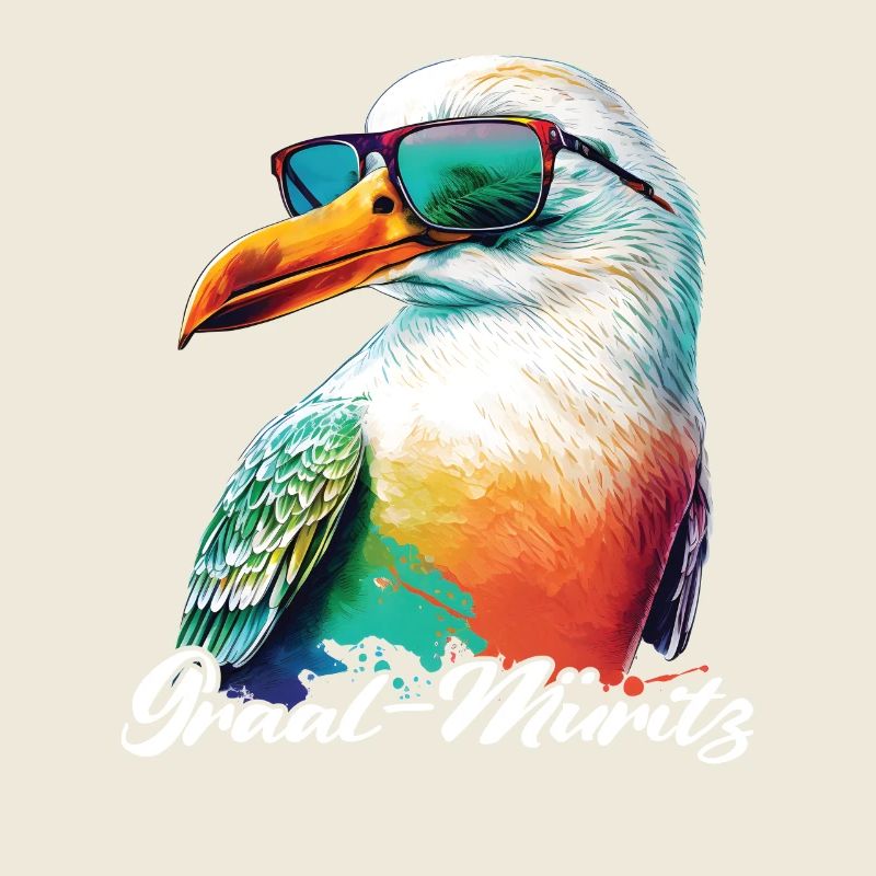 Graal Müritz Urlaub coole Möwe mit Sonnenbrille